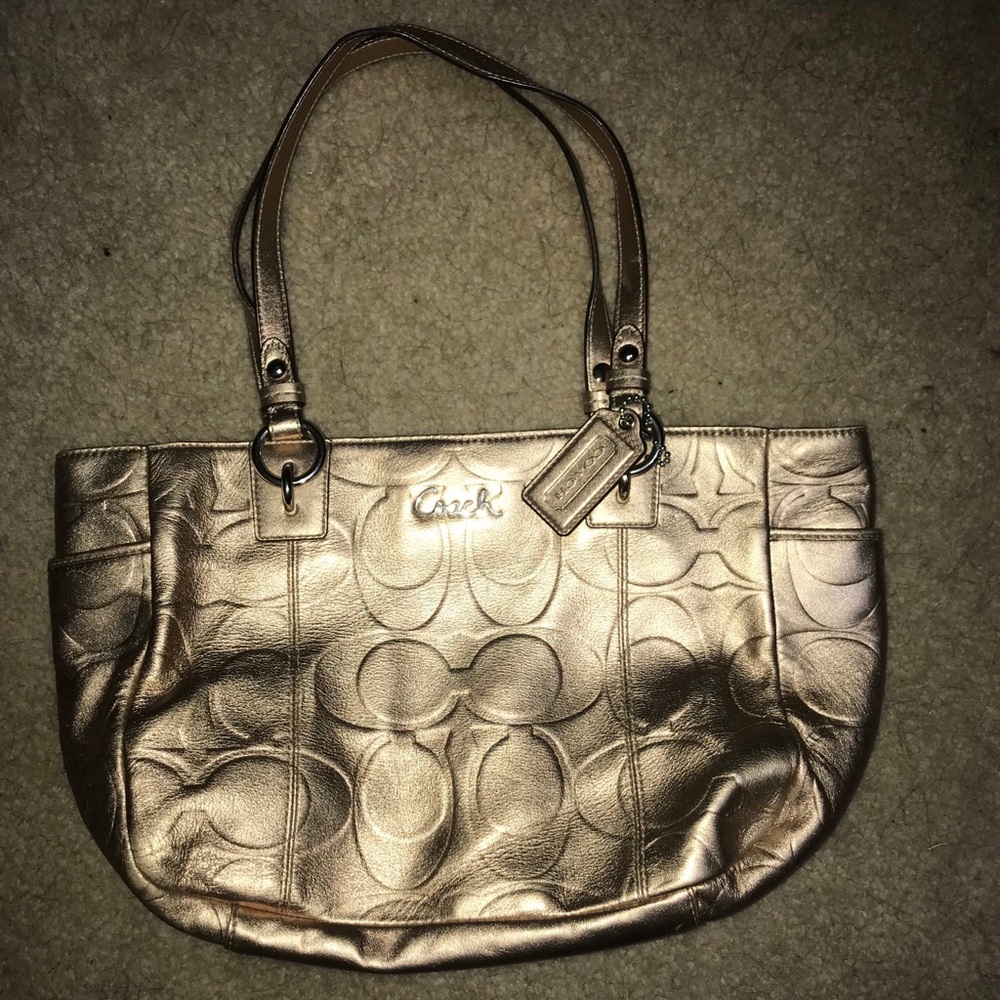 Coach Purse-Gold